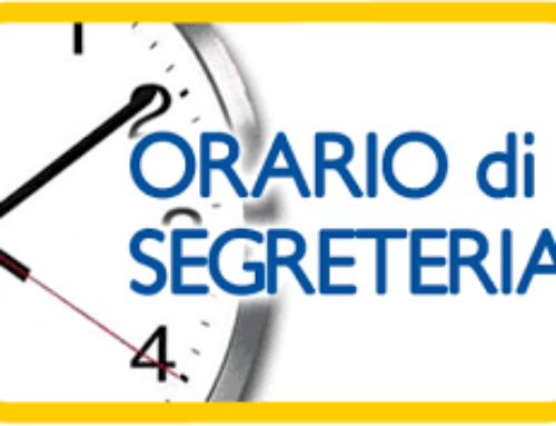 Nuovo orario segreteria