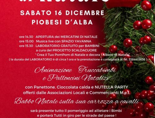 MERCATINO DI NATALE A PIOBESI D’ALBA